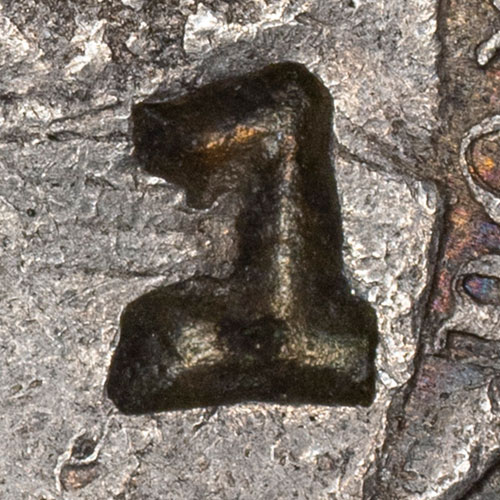 Chopmark similar to the number 1